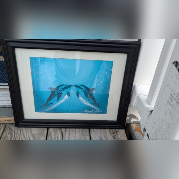 Dolphin Underwater Painting (EUC) - Picture 1 of 7